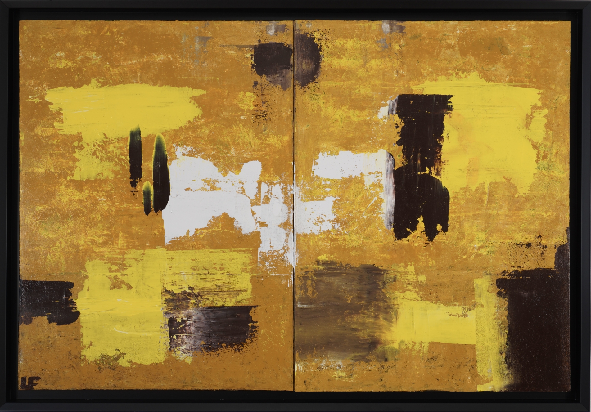 Paysage ensoleillé aux arbres noirs